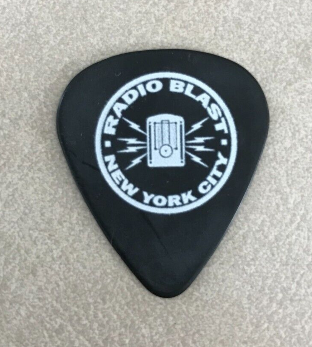 Radio Blast New York City Punk Band NYC Black Guitar Pick Latchkey Kids